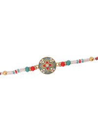 Voylla Vibrant Floral Designer Thread Rakhi