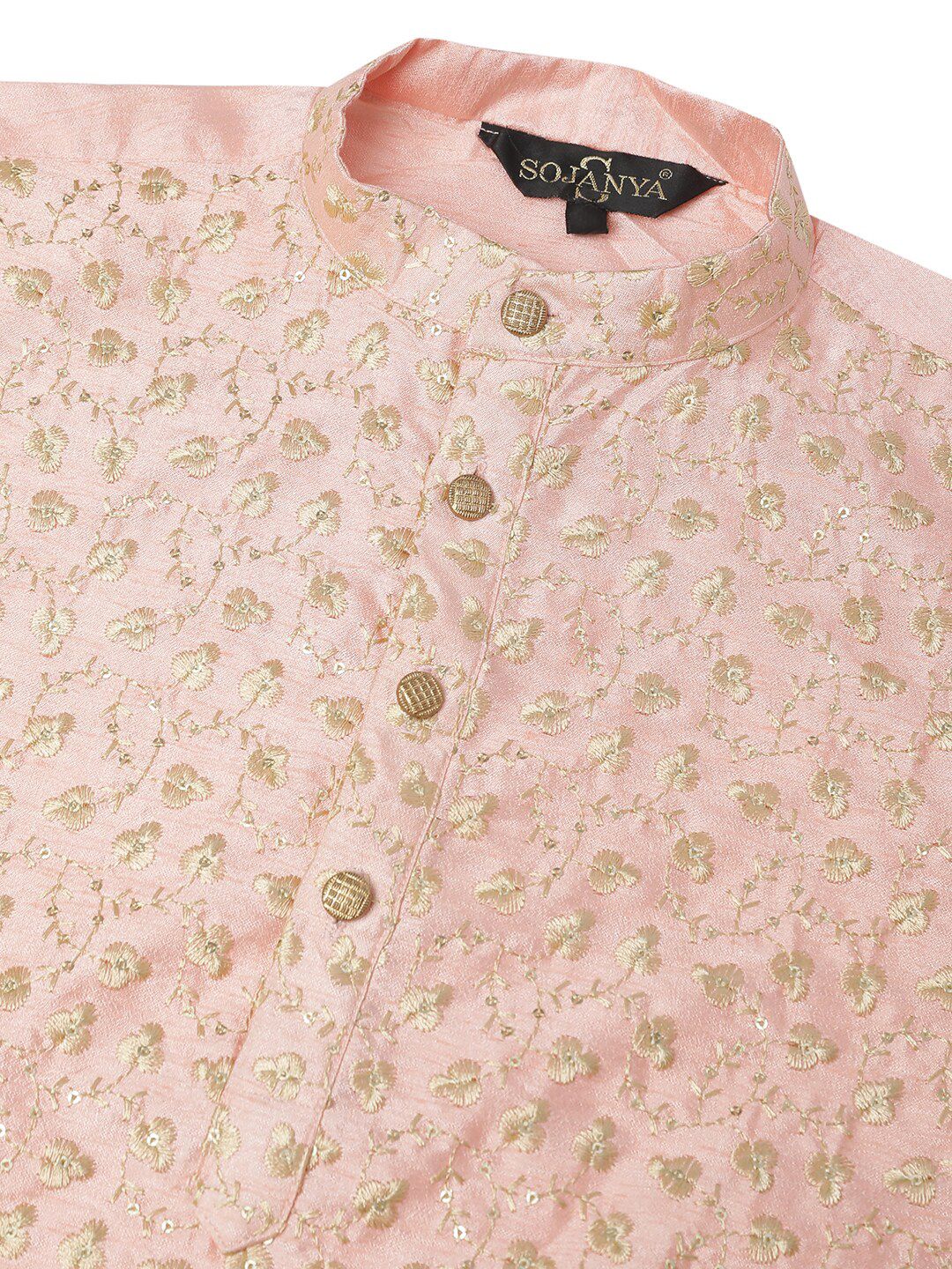 SOJANYA Floral Embroidered Straight Kurta