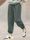 Bewakoof Men's Grey Oversized Mid Rise Joggers