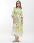 RAREISM Floral Printed Fit & Flare Midi Dress
