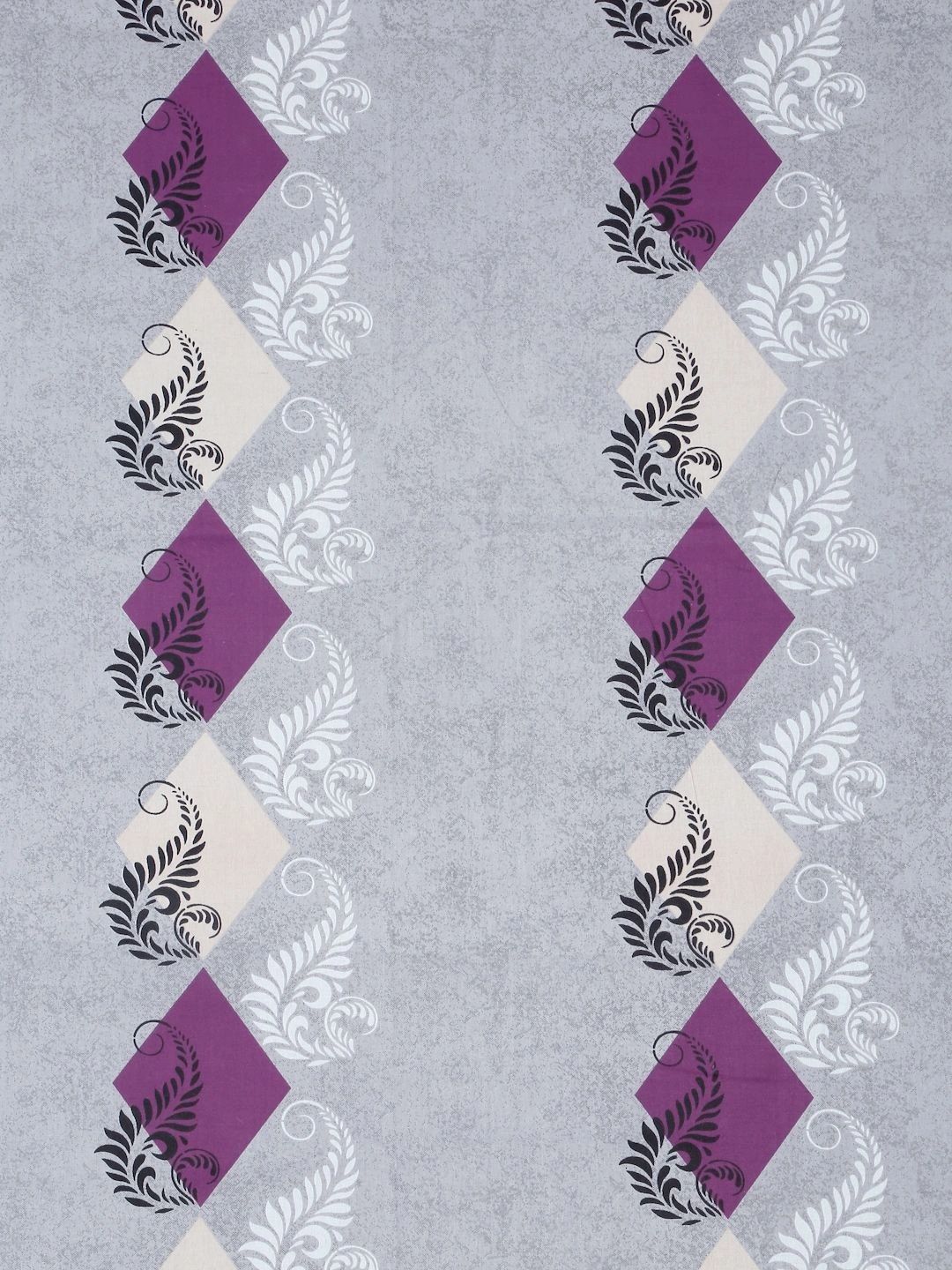 Myntra Elegant Homes Purple Geometric 400 TC Single Bedsheet with 1 Pillow Covers