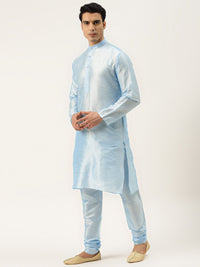 SOJANYA Men Blue Kurta with Churidar