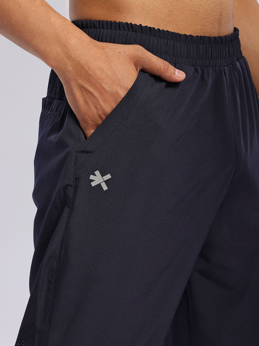 HRX by Hrithik Roshan Men Typography Print Detail Mid-Rise Rapid-Dry Running Track Pants