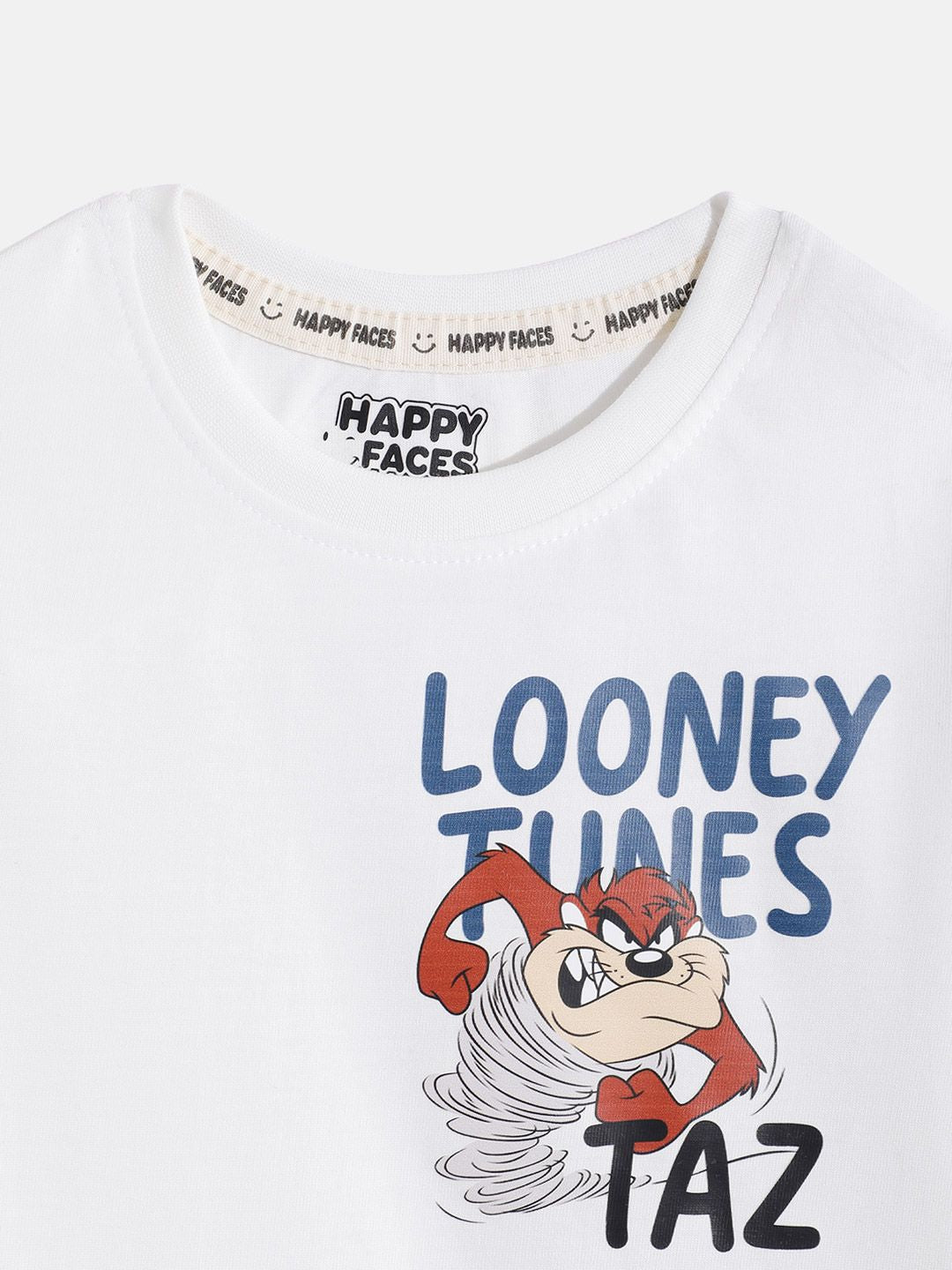 Happy Faces Boys Looney Tunes Printed Pure Cotton T-shirt
