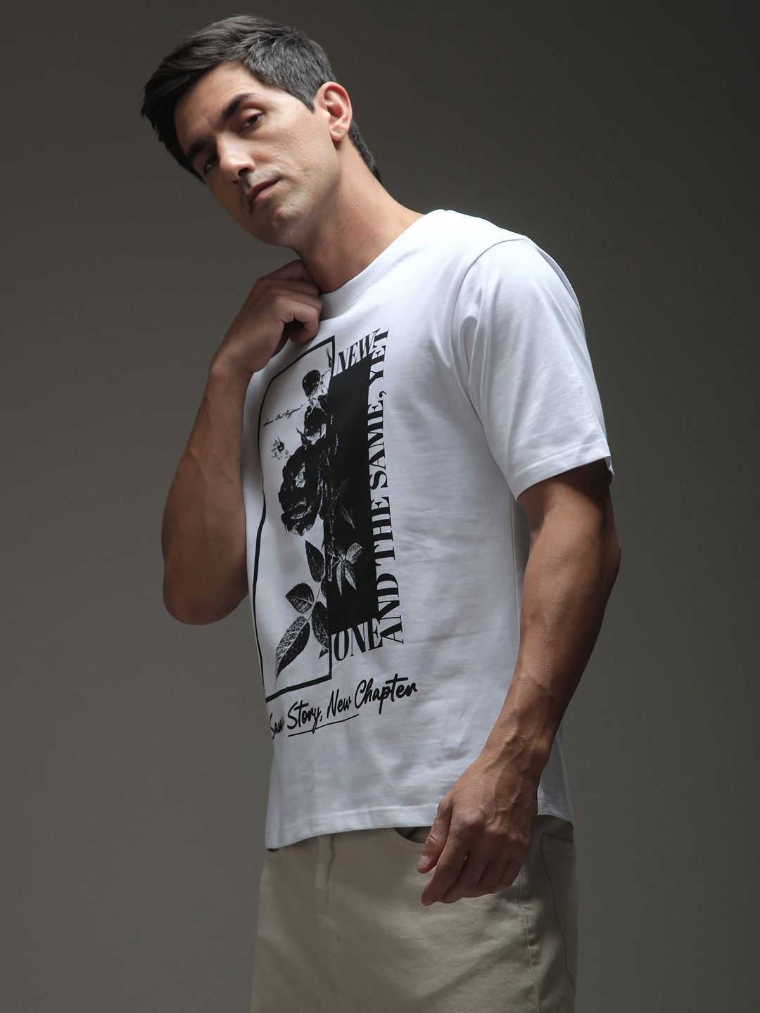 Difference of Opinion Men Graphic Printed Round Neck Cotton T-shirt