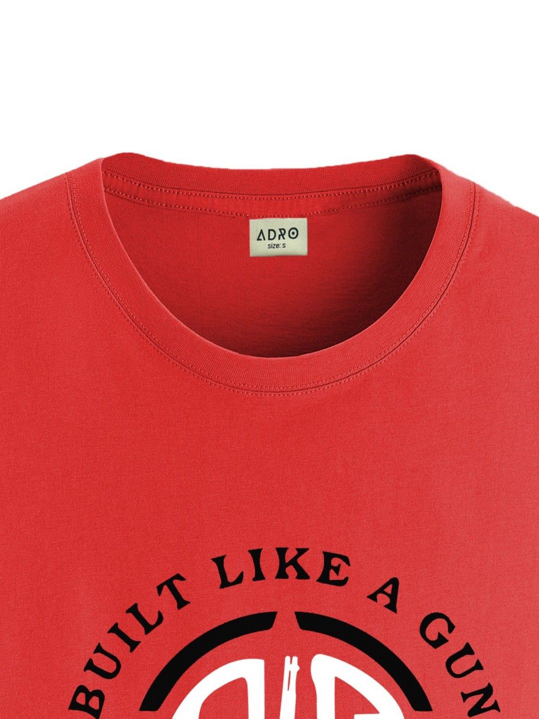 ADRO Men Typography Printed Applique T-shirt
