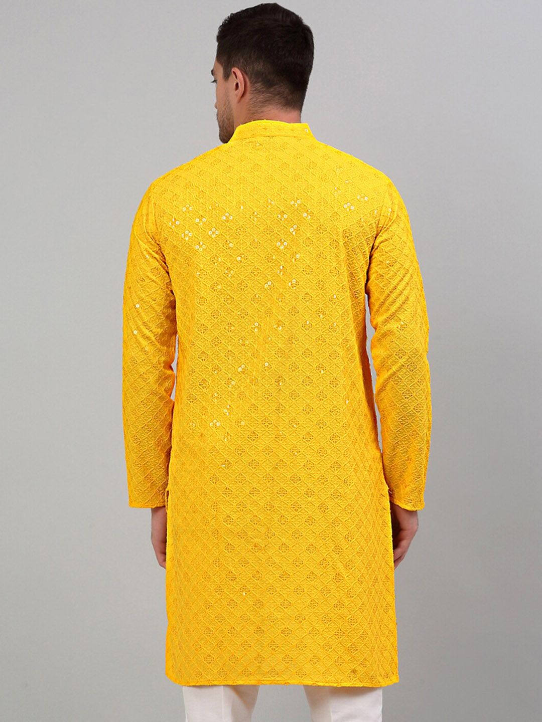 Jompers Chikankari bersulam Kurta
