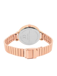 French Connection Women Dial & Stainless Steel Bracelet Style Straps Analogue Watch FCN074RGM