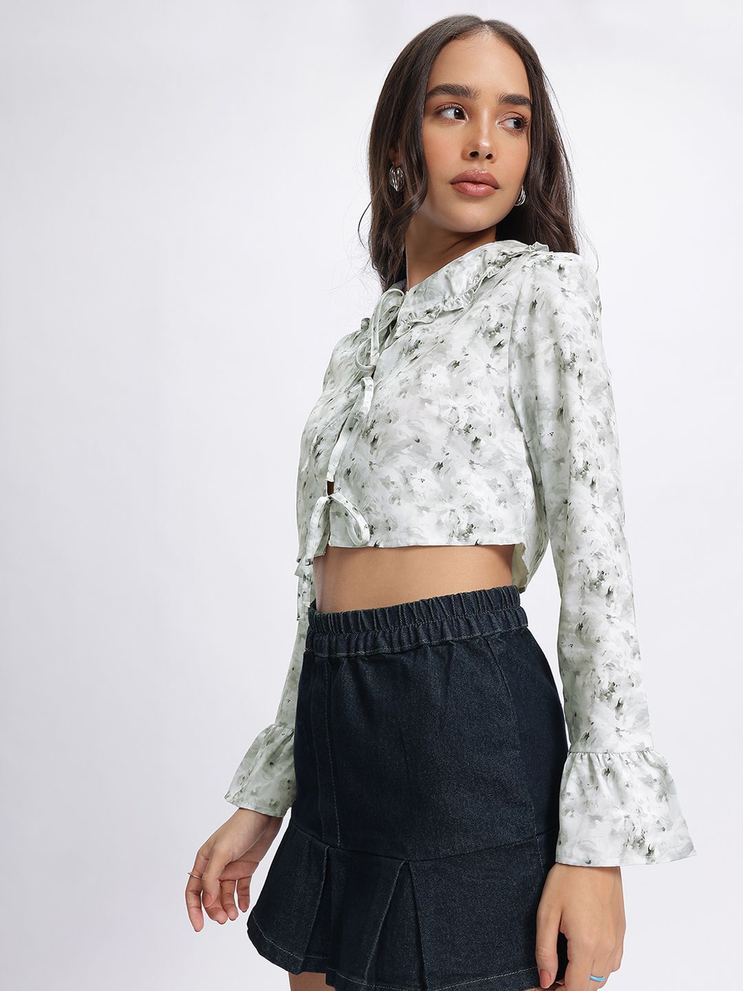 DressBerry Tie-Ups Crop Top