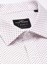 Park Avenue Slim Fit Geometric Printed Formal Shirt