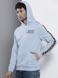 The Indian Garage Co Men Blue Hooded Sweatshirt