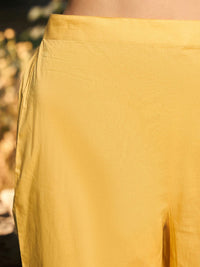 Indo Era Ethnic Motifs Embroidered Thread Work Pure Cotton Kurta with Trousers & Dupatta