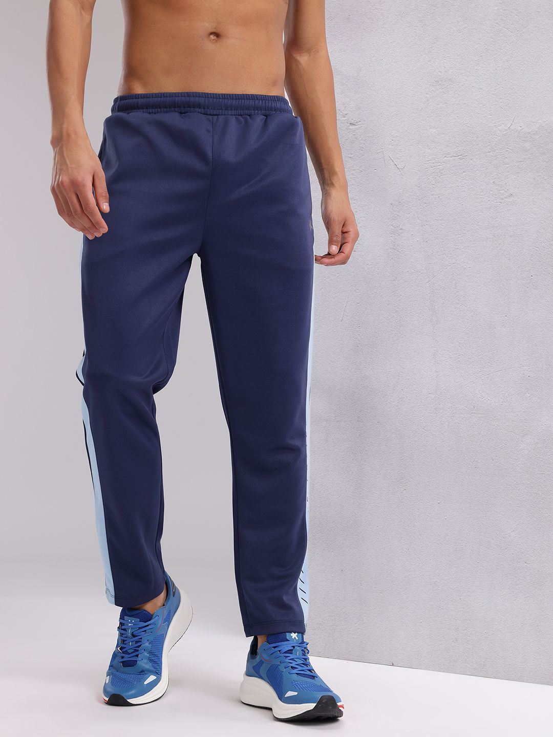 HRX by Hrithik Roshan Men Contrast Taping Rapid-Dry Running Track Pants