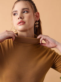 STREET 9 Turtle Neck Fitted Top