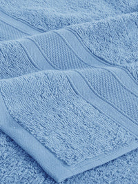MYTRIDENT Blue Solid Pure Cotton 500 GSM Soft  Plush Bath Towel