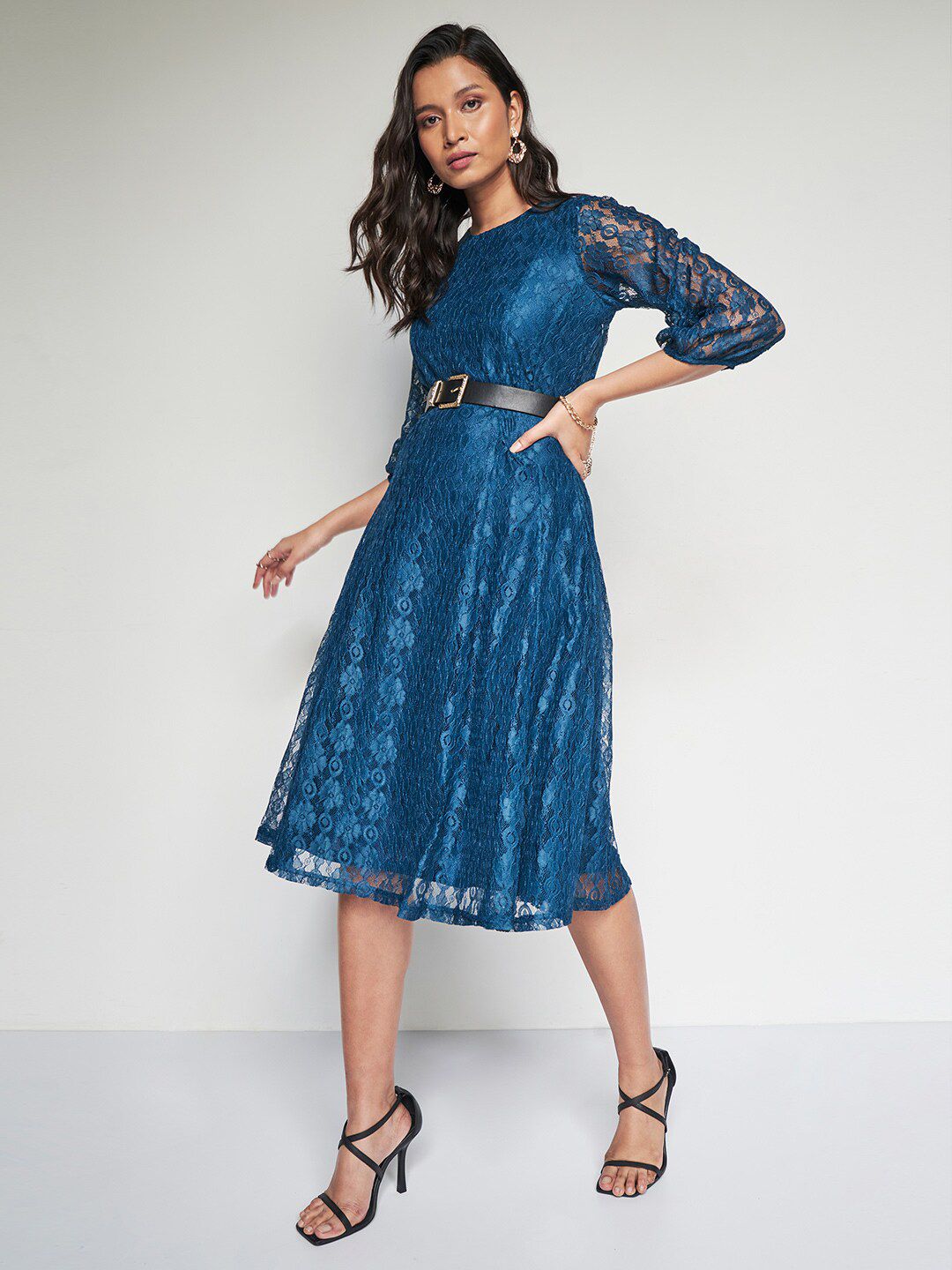 AND Self Design A-Line Dress