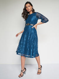 AND Self Design A-Line Dress
