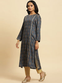 W Floral Printed A Line Kurta