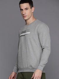 HRX by Hrithik Roshan Brand Logo Printed Round-Neck Sweatshirt