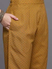 Indo Era Women Floral Yoke Design Regular Pure Cotton Kurta with Trousers & With Dupatta