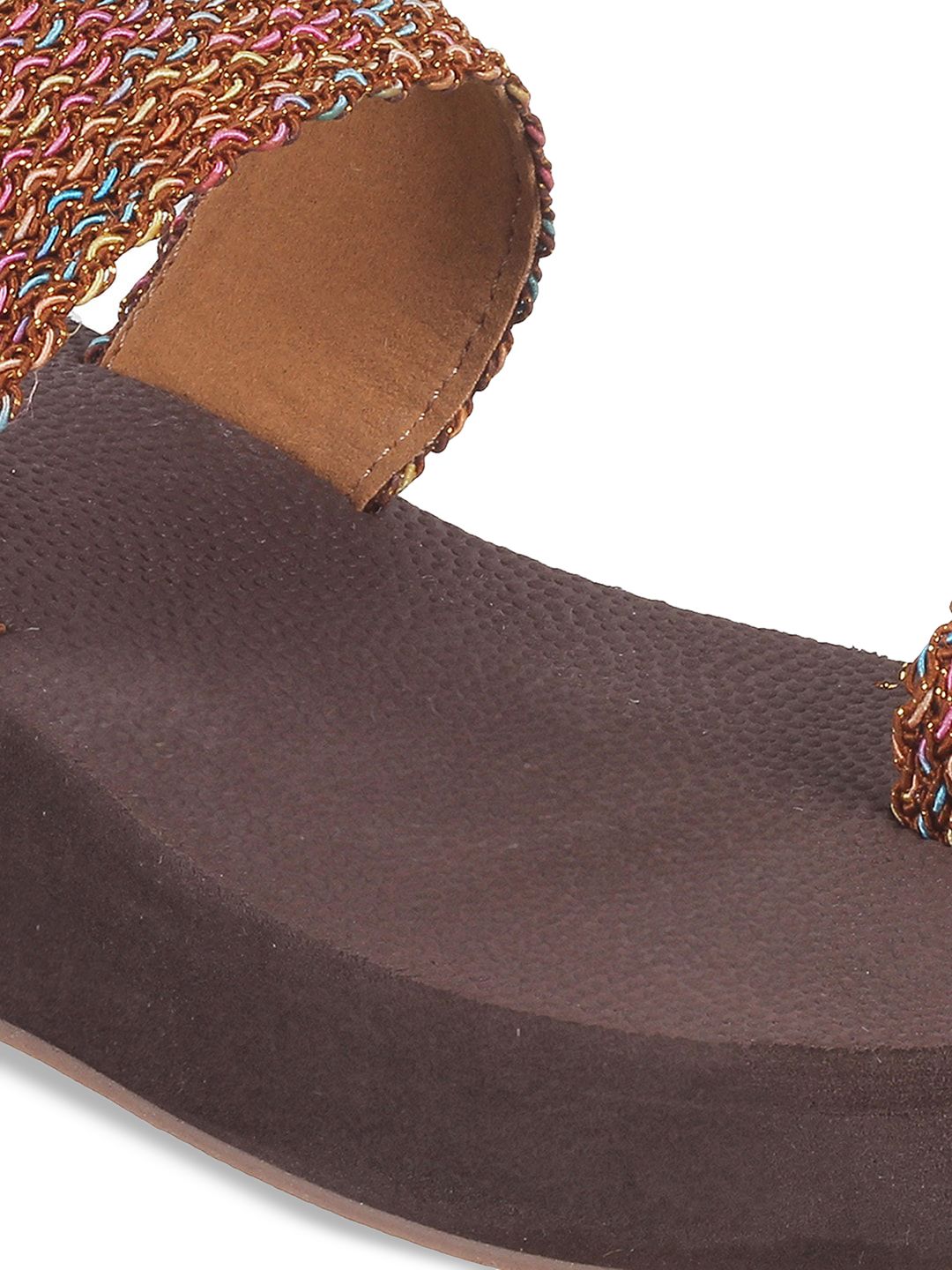 Metro Textured One Toe Flatform Heels