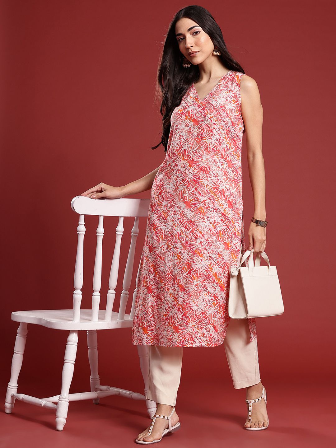Anouk Women Floral Printed Kurta