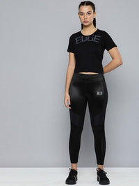 HRX By Hrithik Roshan EDGE Women Rapid-Dry Textured Oversized  Oversized T-shirt