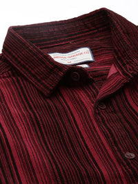 The Indian Garage Co Striped Pure Cotton Casual Shirt