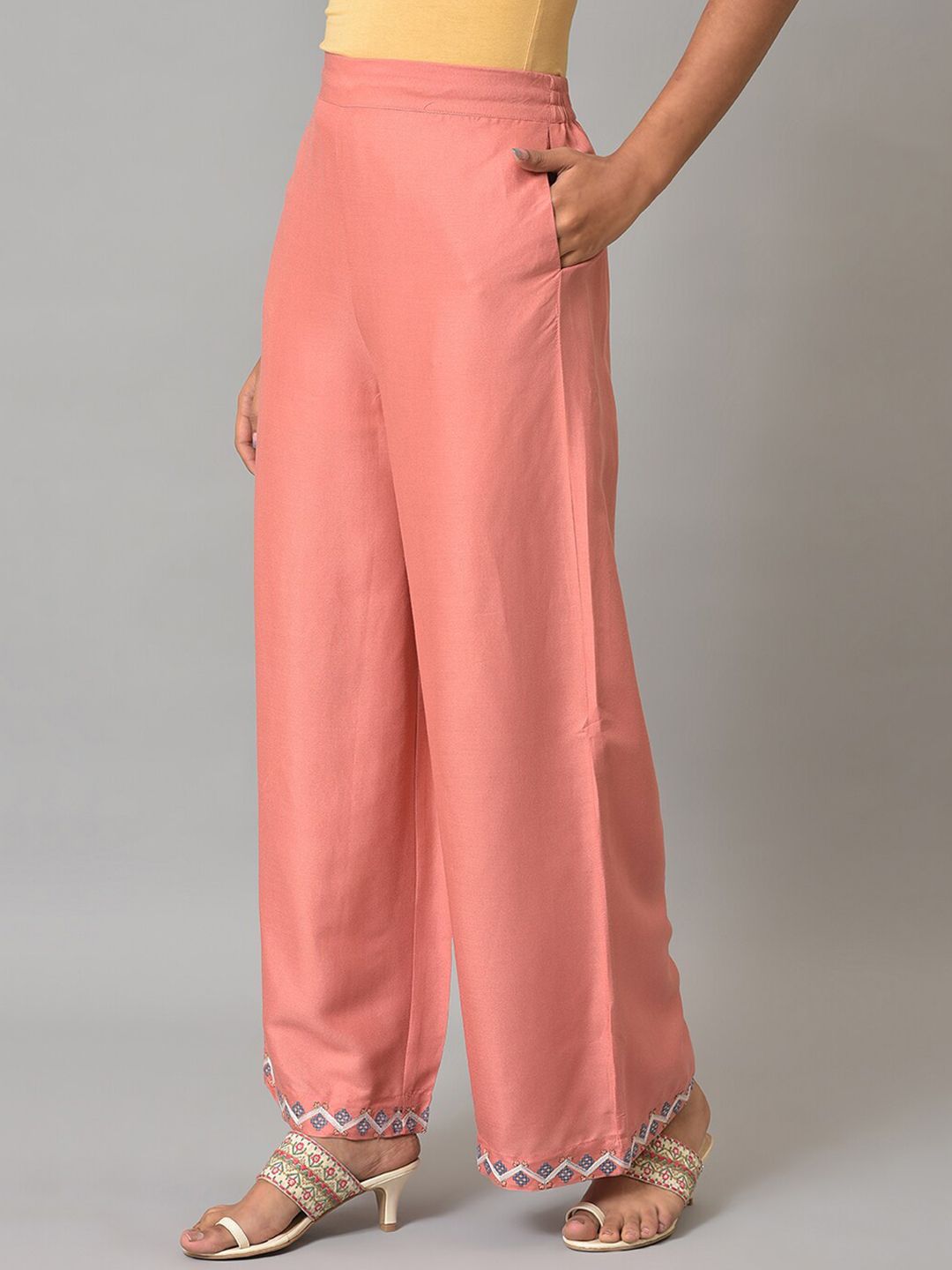 W Women Straight Fit Palazzos