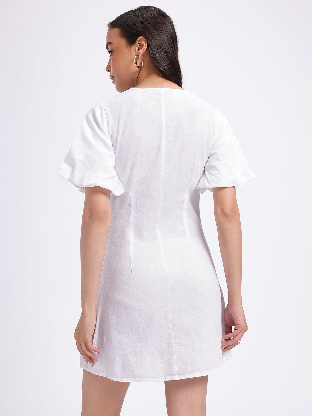 DressBerry Summer Chic Button-Up A-Line Mini Dress