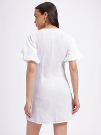 DressBerry Summer Chic Button-Up A-Line Mini Dress