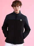 The Indian Garage Co Men Colourblock Zip-Front Regular Fit Puffer Jacket