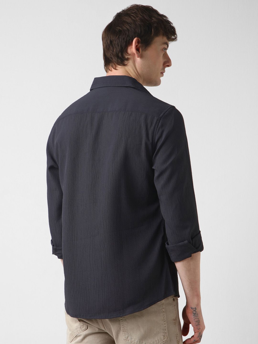 VASTRADO Men Classic Slim Fit Opaque Striped Casual Shirt