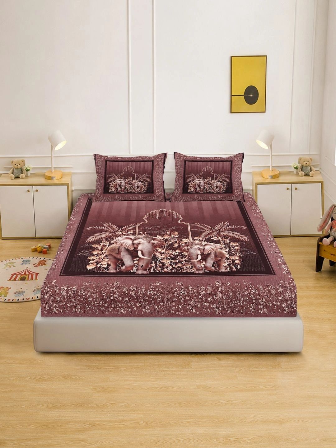 Moda Rapido X KLOTTHE Rust 400 TC Cadar Katil King dengan 2 Sarung Bantal
