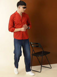 Thomas Scott Classic Abstract Printed Cuban Collar Cotton Casual Shirt