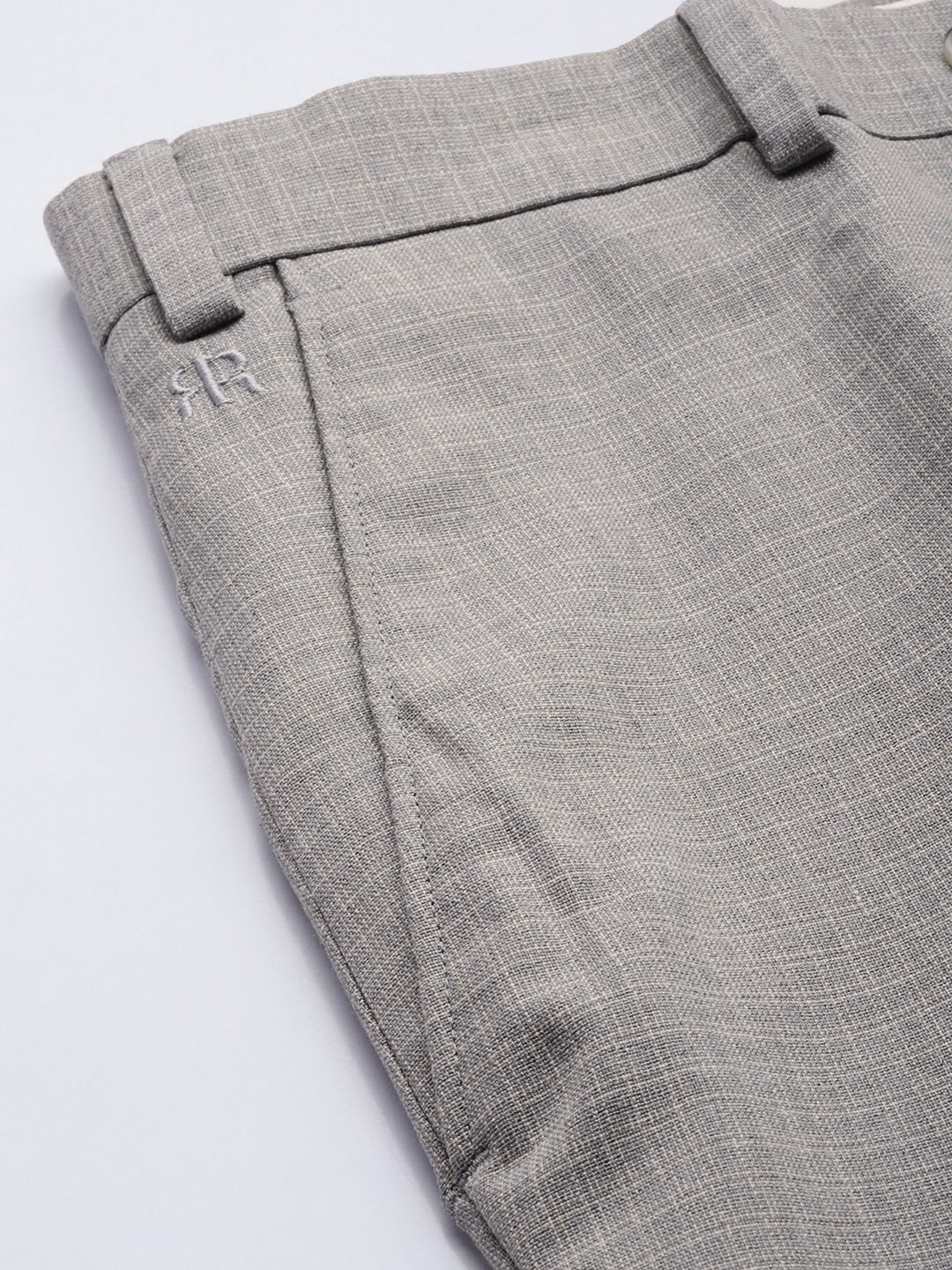 Raymond Men Checked Slim Fit Formal Trousers
