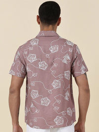 Thomas Scott Men Embroidered Regular Fit Casual Shirt