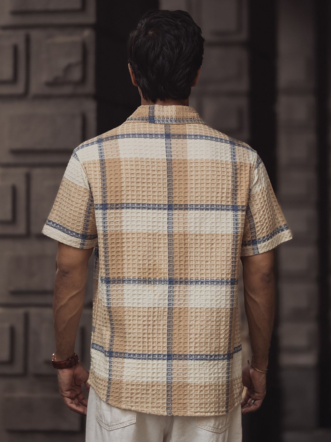 Powerlook Men Tartan Checks Opaque Checked Cotton Casual Shirt