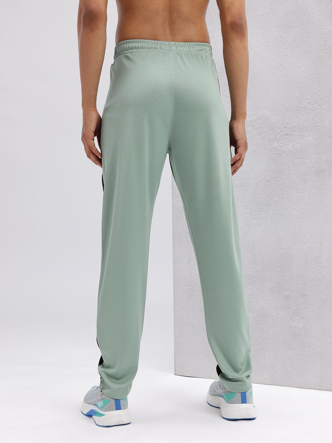 HRX by Hrithik Roshan Men Colourblocked Mid-Rise Rapid-Dry Running Track Pants