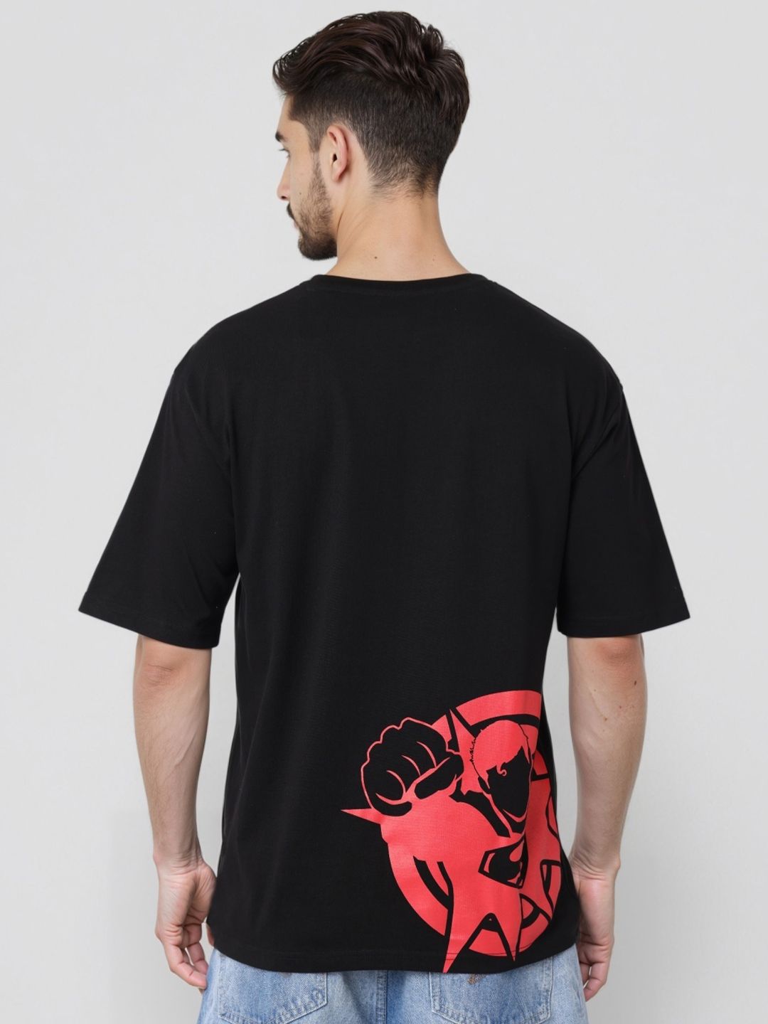 The Indian Garage Co Men Superman Graphic Printed Pure Cotton Relaxed Fit T-shirt