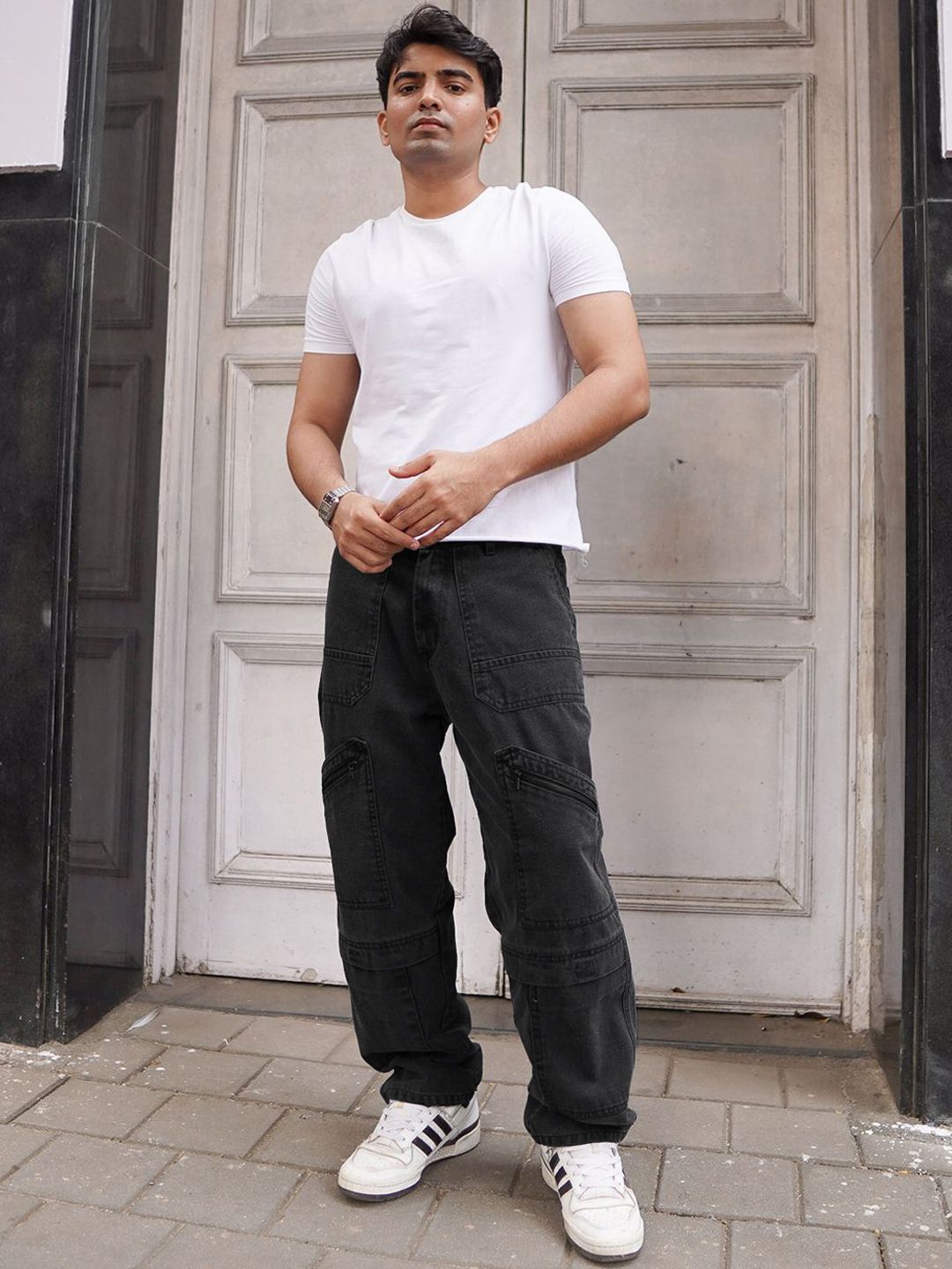 Powerlook Men Boyfriend Fit Cargo Jeans