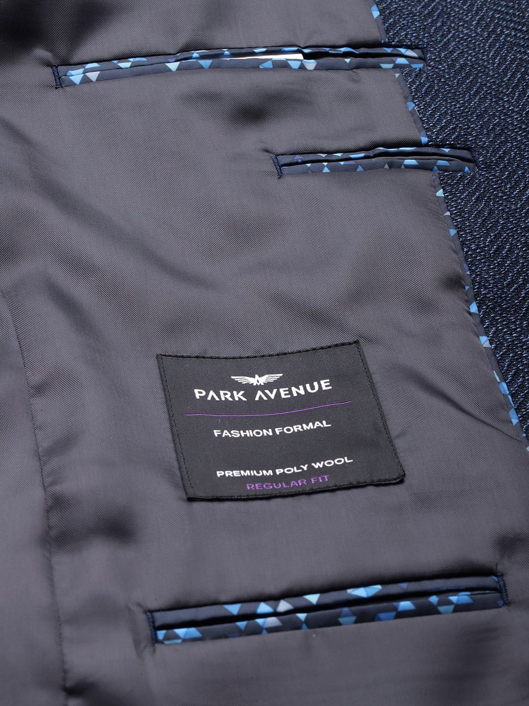 Park Avenue Self-Design Single-Breasted Semiformal Blazer