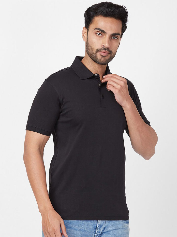 Park Avenue Polo Collar Cotton Slim Fit T-shirt