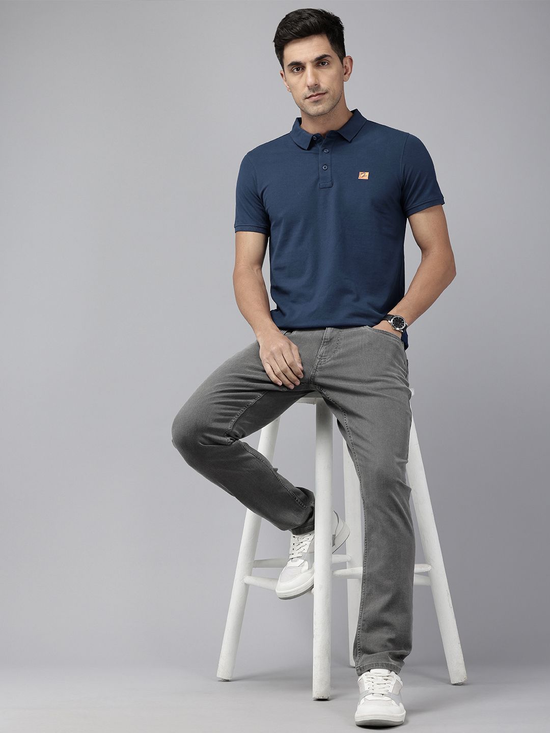 SPYKAR Polo Collar Slim Fit T-shirt