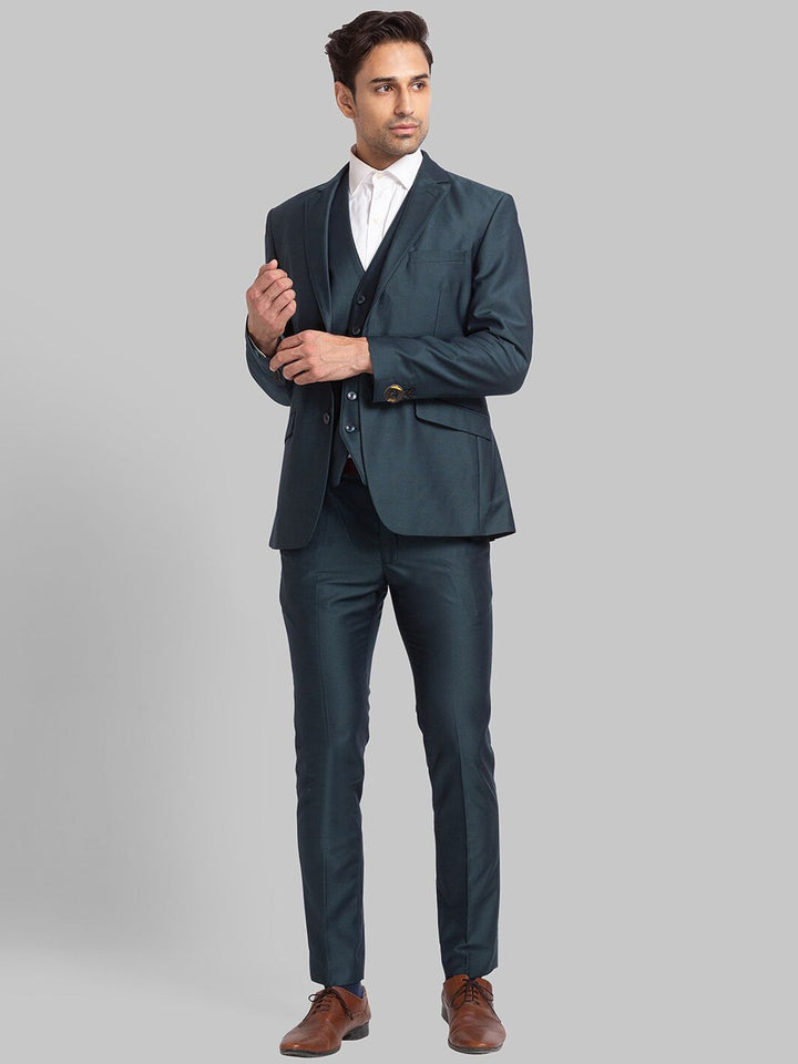 Park Avenue Men Single Breasted Slim Fit 3-Peice Formal Suit