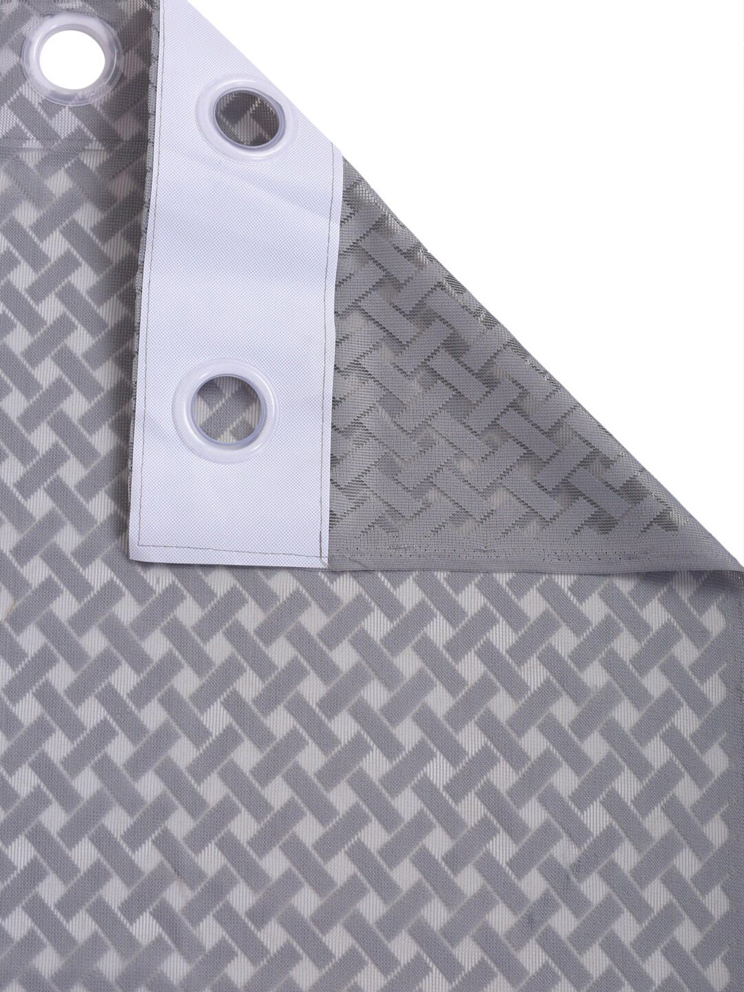 HOSTA HOMES Grey Geometric Door Curtain