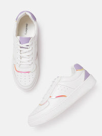 DressBerry Women Round Toe Perforated Sneakers