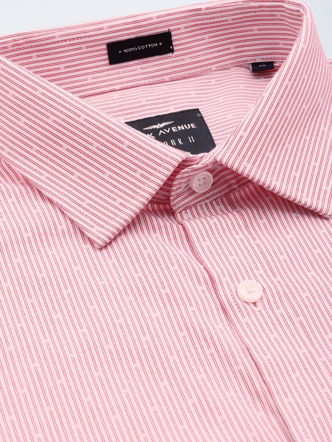 Park Avenue Pure Cotton Slim Fit Striped Formal Shirt