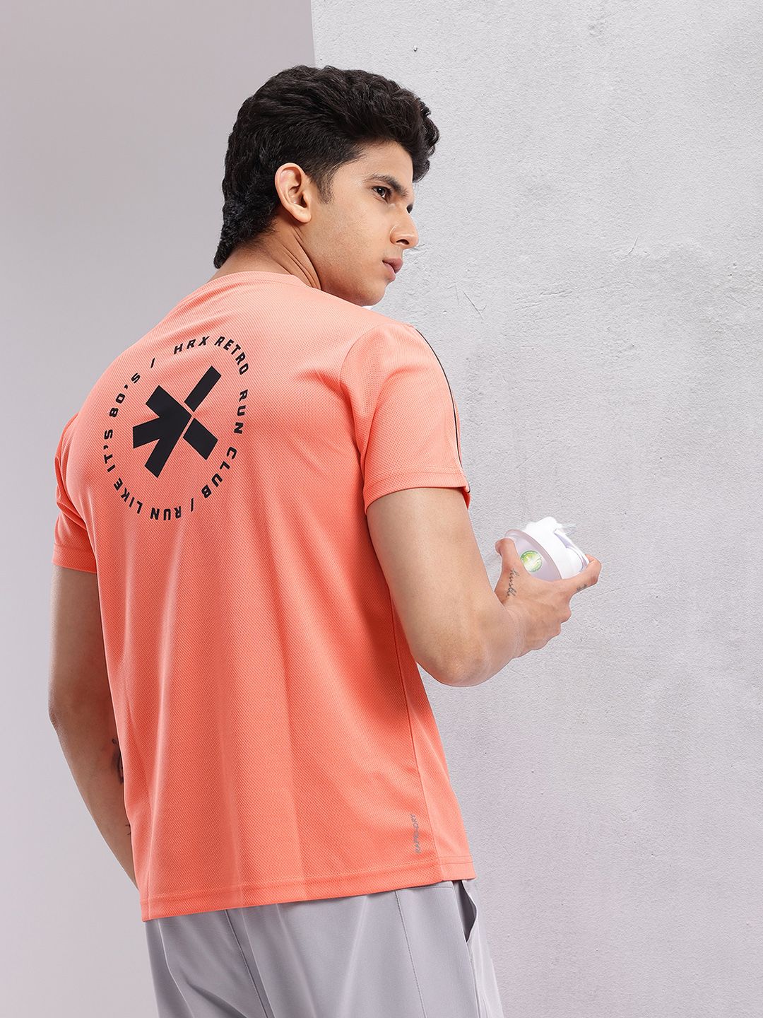 HRX by Hrithik Roshan Men Printed Rapid-Dry Running T-shirt