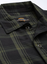 The Indian Garage Co Men Checked Pure Cotton Casual Shirt